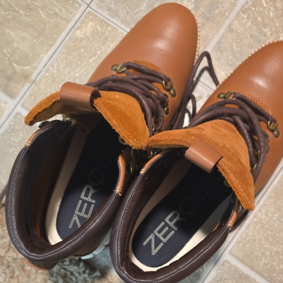 Cole Haan Tan Leather Boots - Picture 1 of 5